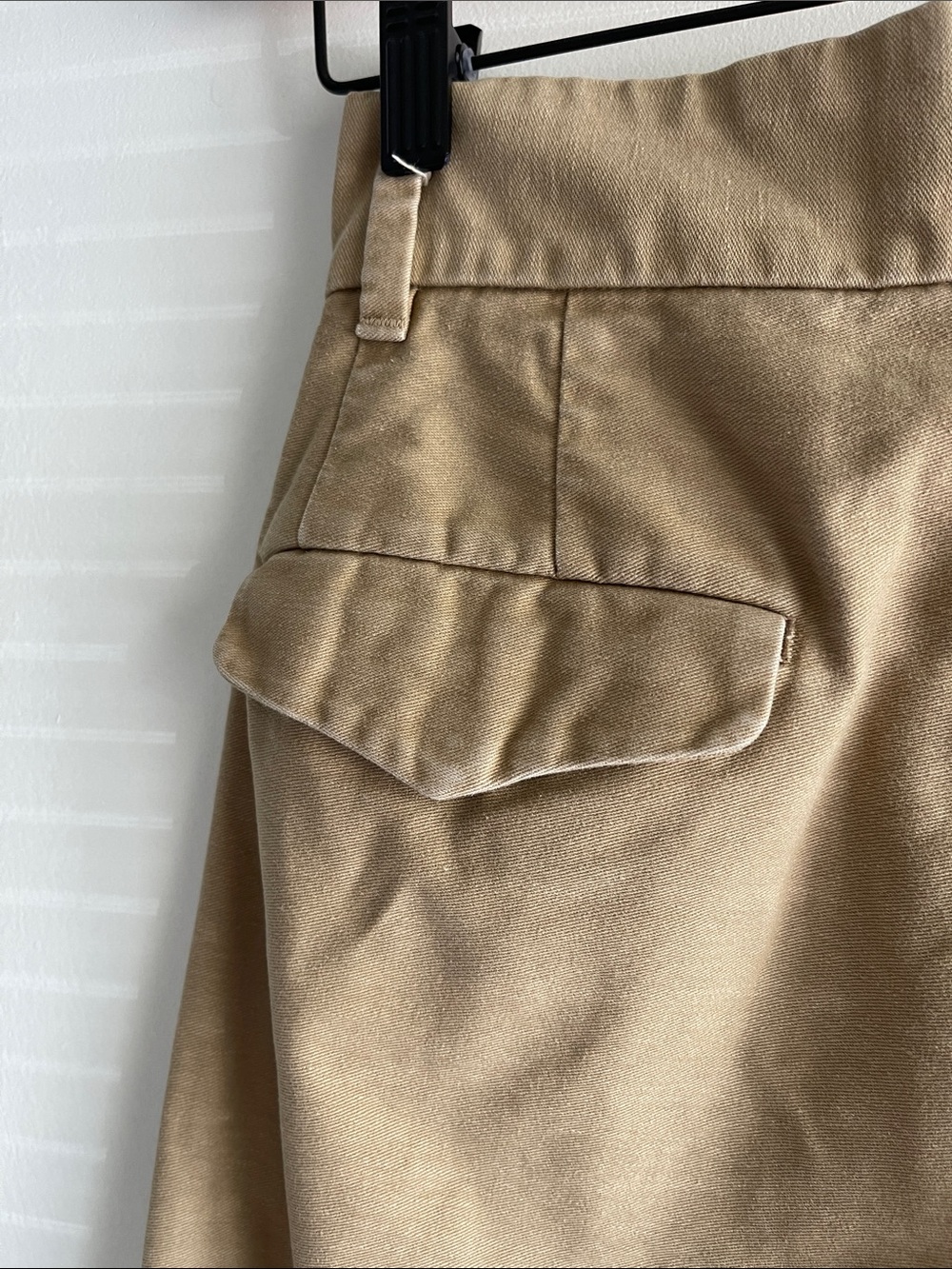 UNIQLO x Ines de la Fressange Tan Wide Leg Cotton Trousers French Girl Classic - Picture 9 of 16